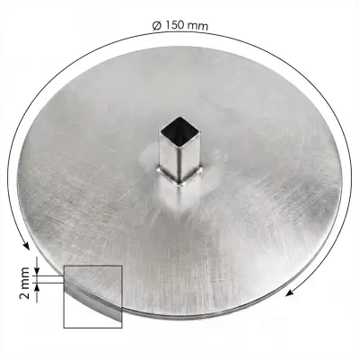 DA-29 Roestvrijstalen spieshouder (Ø150/2mm)